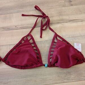 Xhiliration Cutout Bikini Top